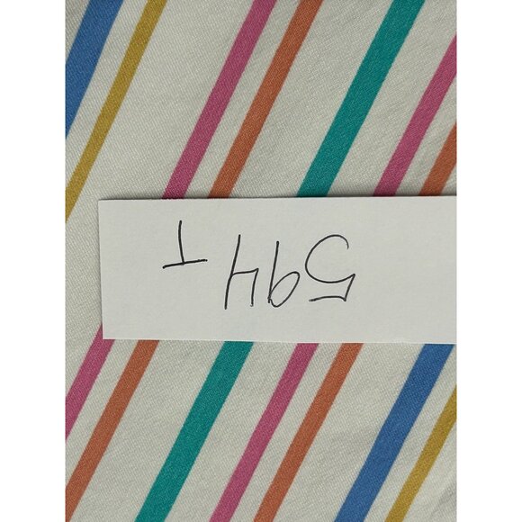 Counterparts Womens Multi-Stripe Cropped Pants Size 10P Capris Side Ties - Picture 10 of 11